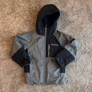 Boys Columbia Hooded Snow Coat with Omni Tech and outgrown system xxs